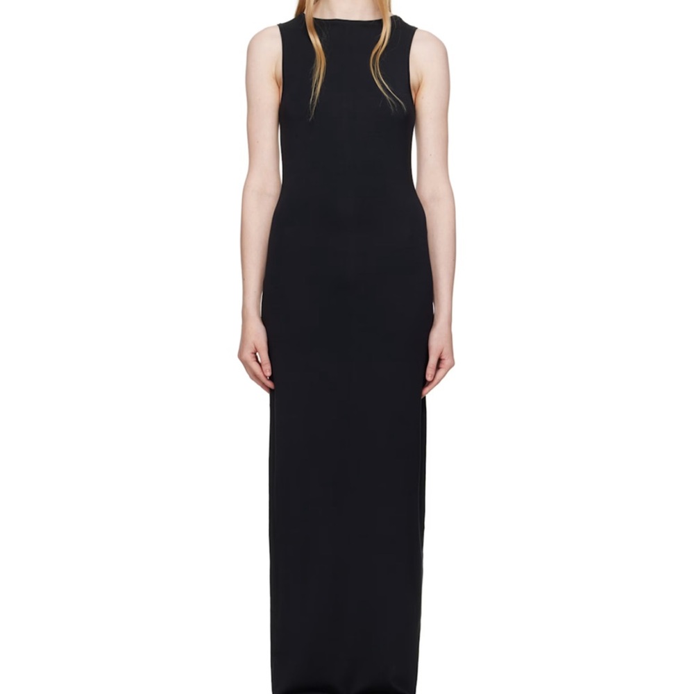 SKIMS Sleek Black Maxi Dress